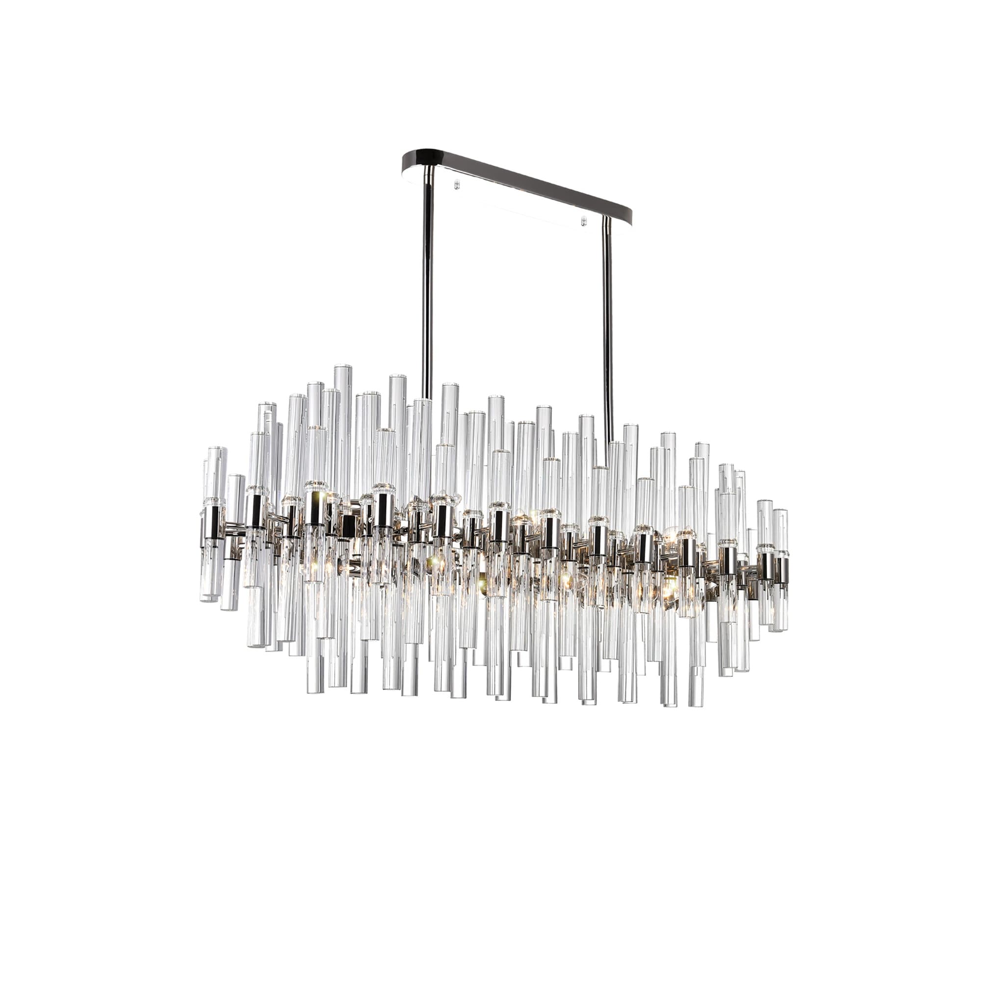 Miroir 16 Light Pool Table Light With Polished Nickel Finish Polished Nickel