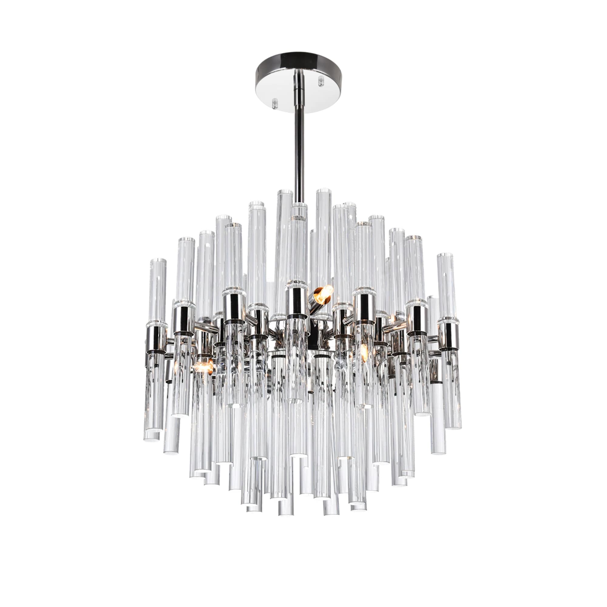 Miroir 8 Light Chandelier With Polished Nickel Finish Polished Nickel