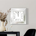 Mirrored Square Frame Wall Clock