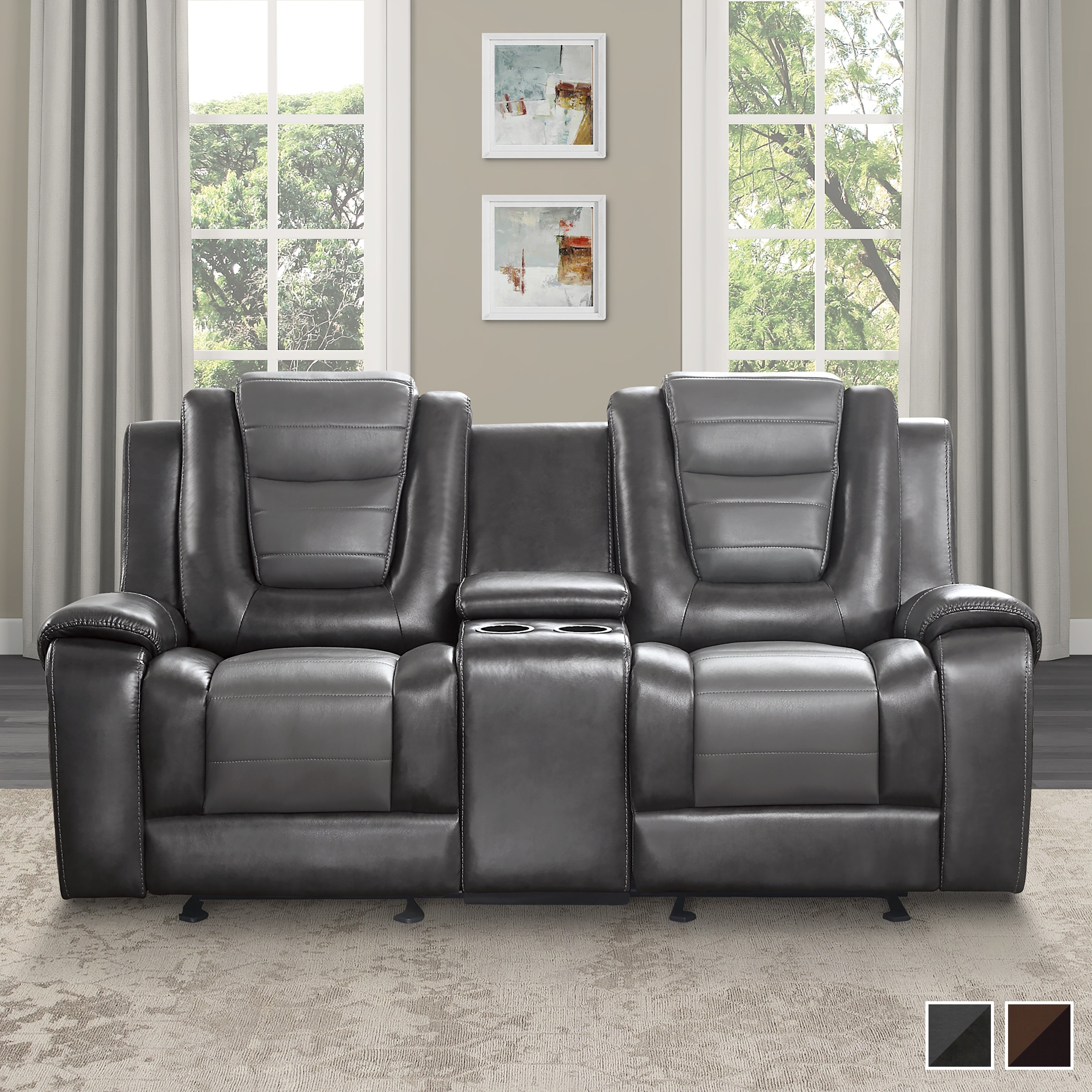 Mischa Double Glider Reclining Love Seat