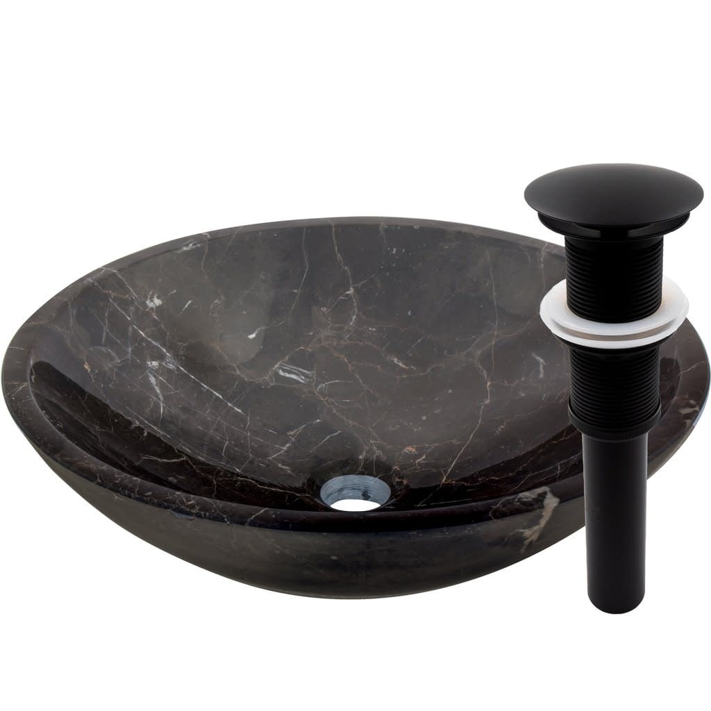 Miseno Mno Mc Circular 17In Marble Vessel Bathroom Sink
