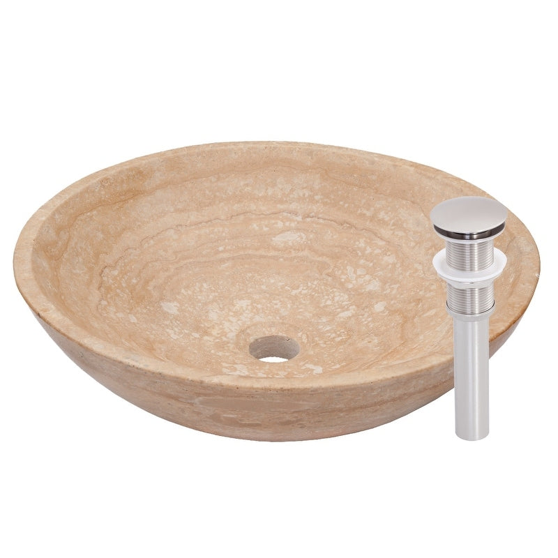 Miseno Mno Tb Circular 17In Stone Vessel Bathroom Sink