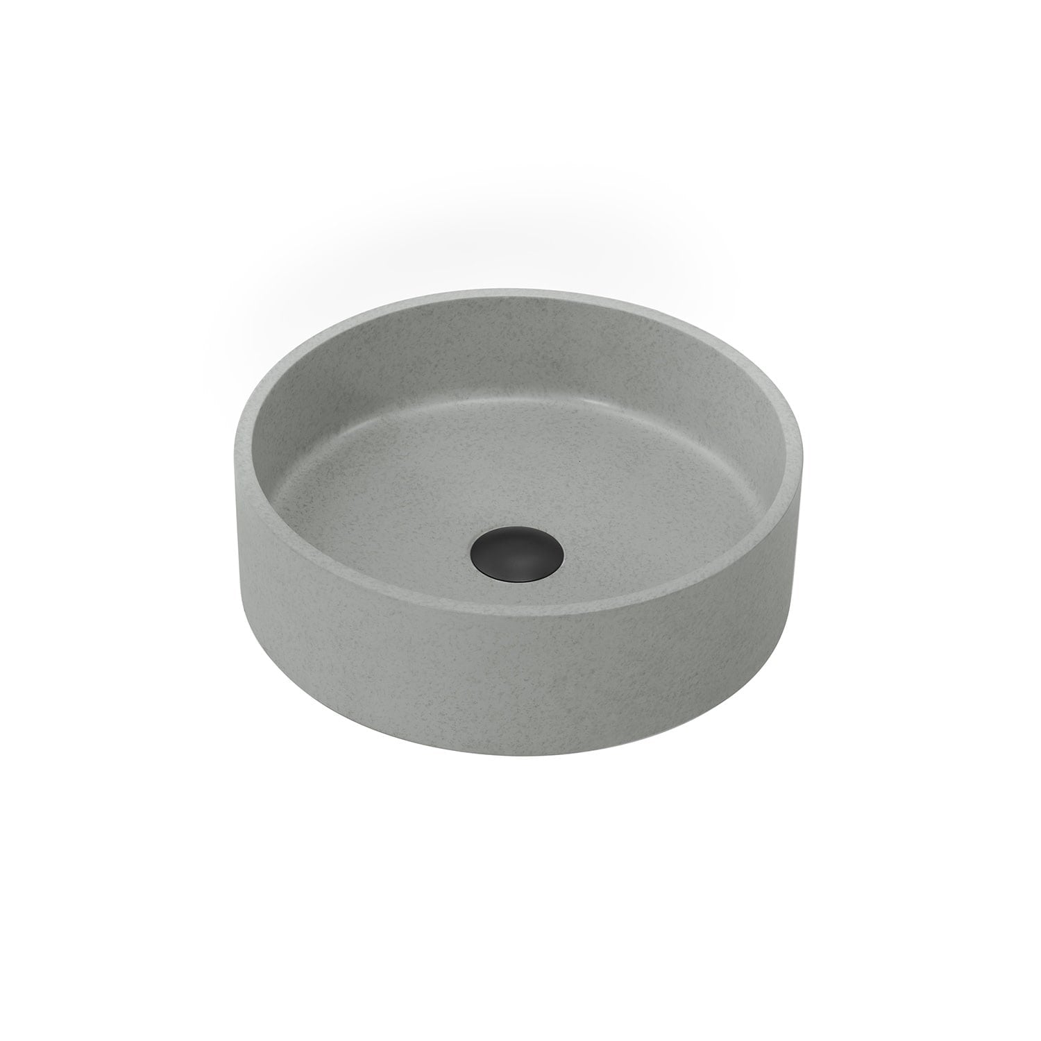 Miseno Mbs 9257 Moguer 15 3 8 Circular Concrete Vessel Bathroom Sink