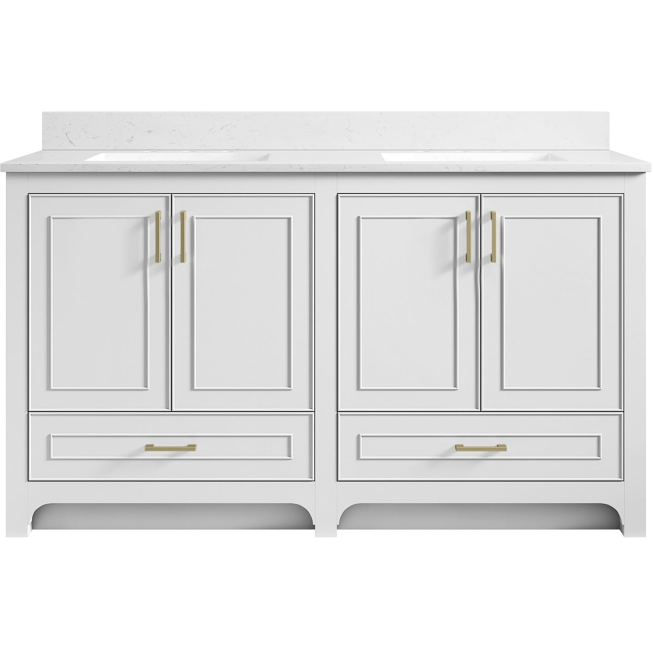 Miseno Mn241V60D Lucerne 60 Free Standing Double Basin Vanity Set