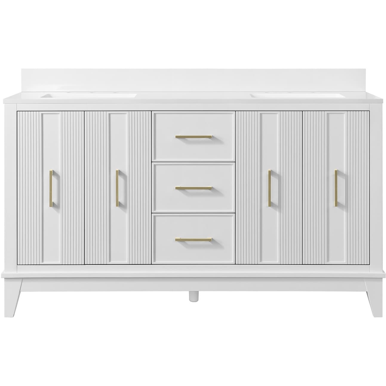Miseno Mn525V60D Fenwick 60 Free Standing Double Basin Vanity Set