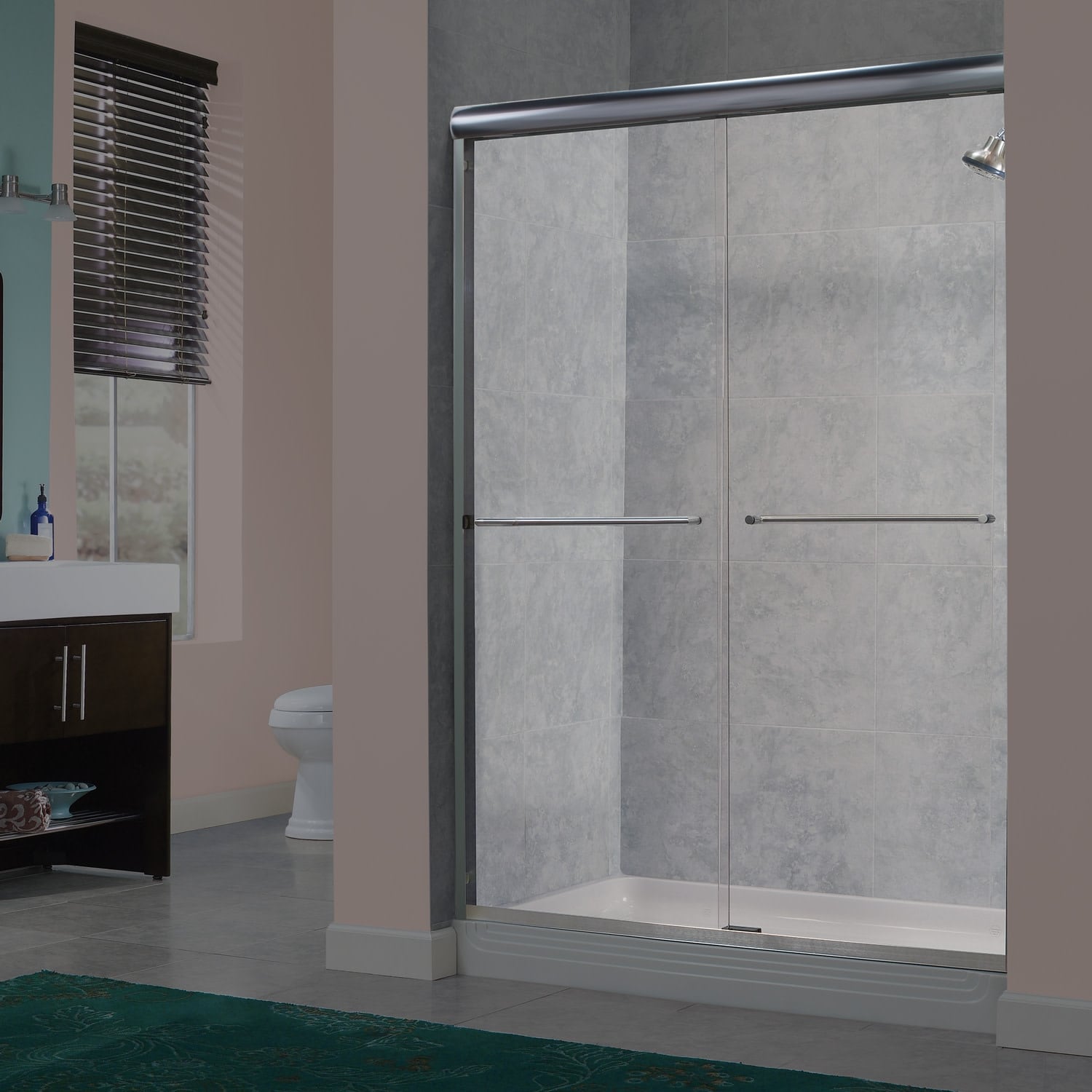 Miseno Msdc4872Q 72In High X 46 48In Wide Sliding Framed Shower Door