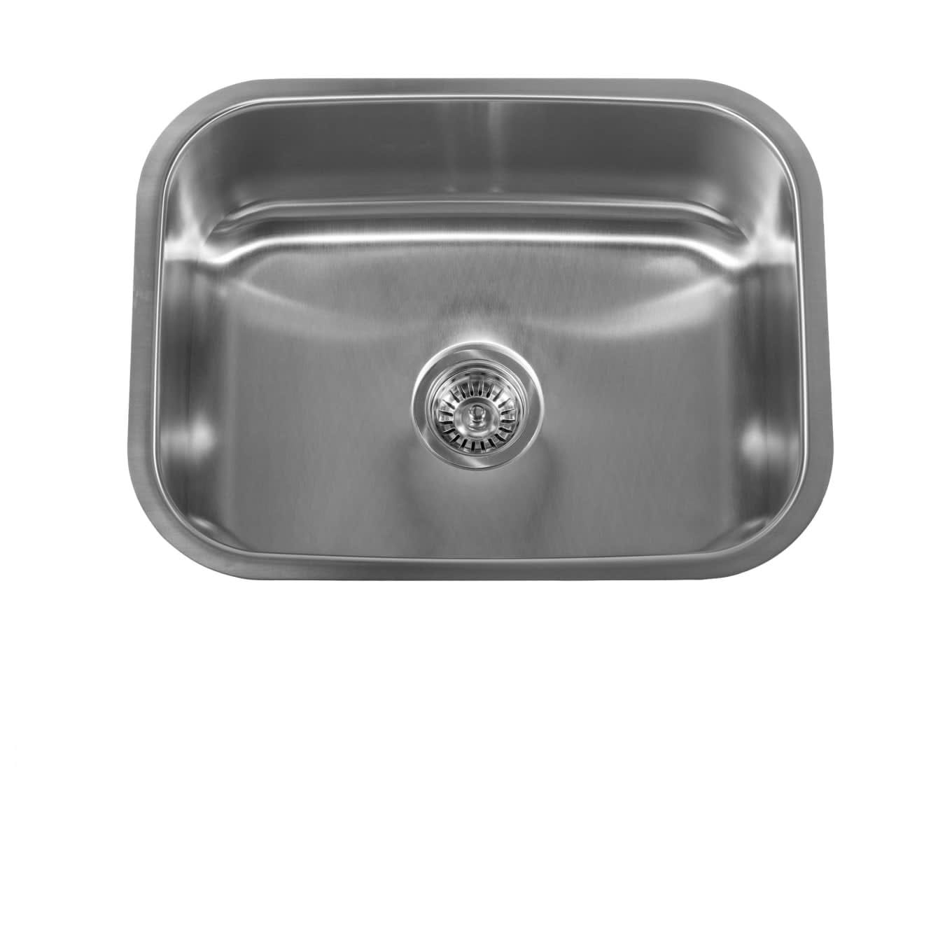 Miseno Mss2318C 23 1 2 Undermount Single Basin Stainless Steel