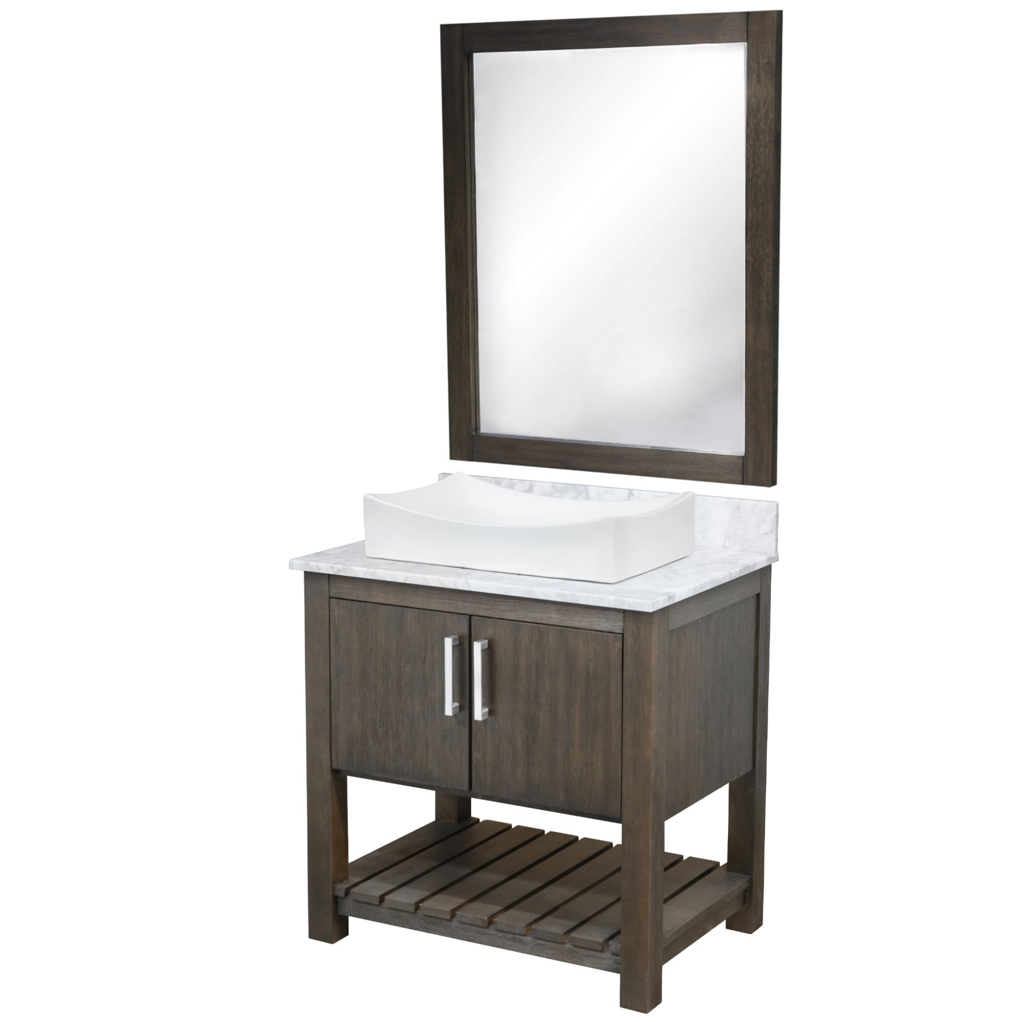 Miseno Mv 30Cm Nobv Car 1141 Mir 30 Free Standing Single Basin Vanity