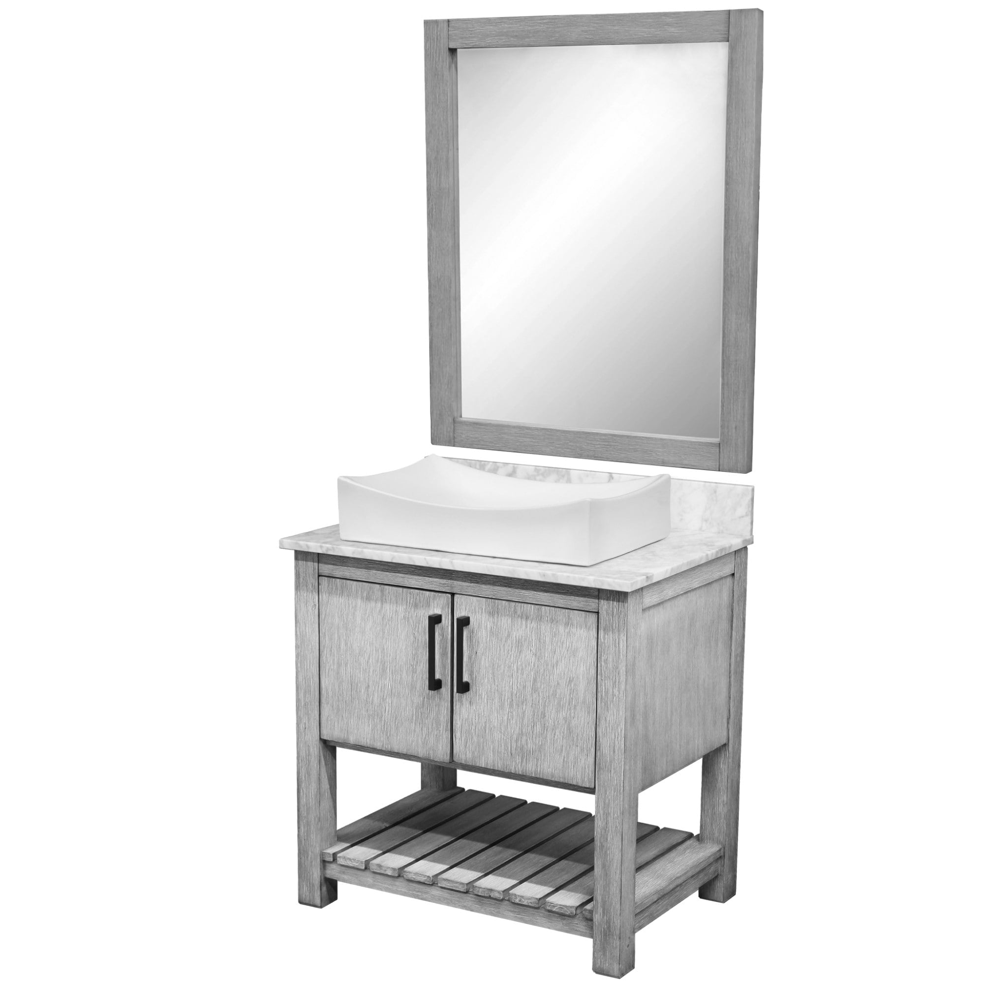 Miseno Mv 30Sg Nobv Car 1141 Mir 30 Free Standing Single Basin Vanity