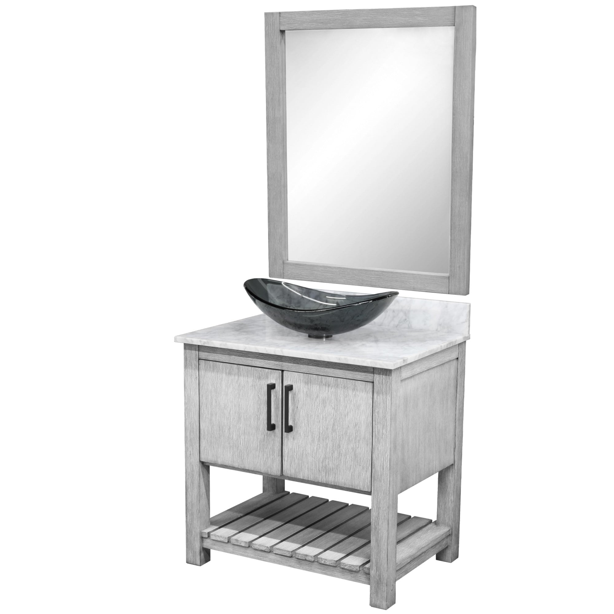 Miseno Mv 30Sg Nobv Car 324G Mir 30 Free Standing Single Basin Vanity