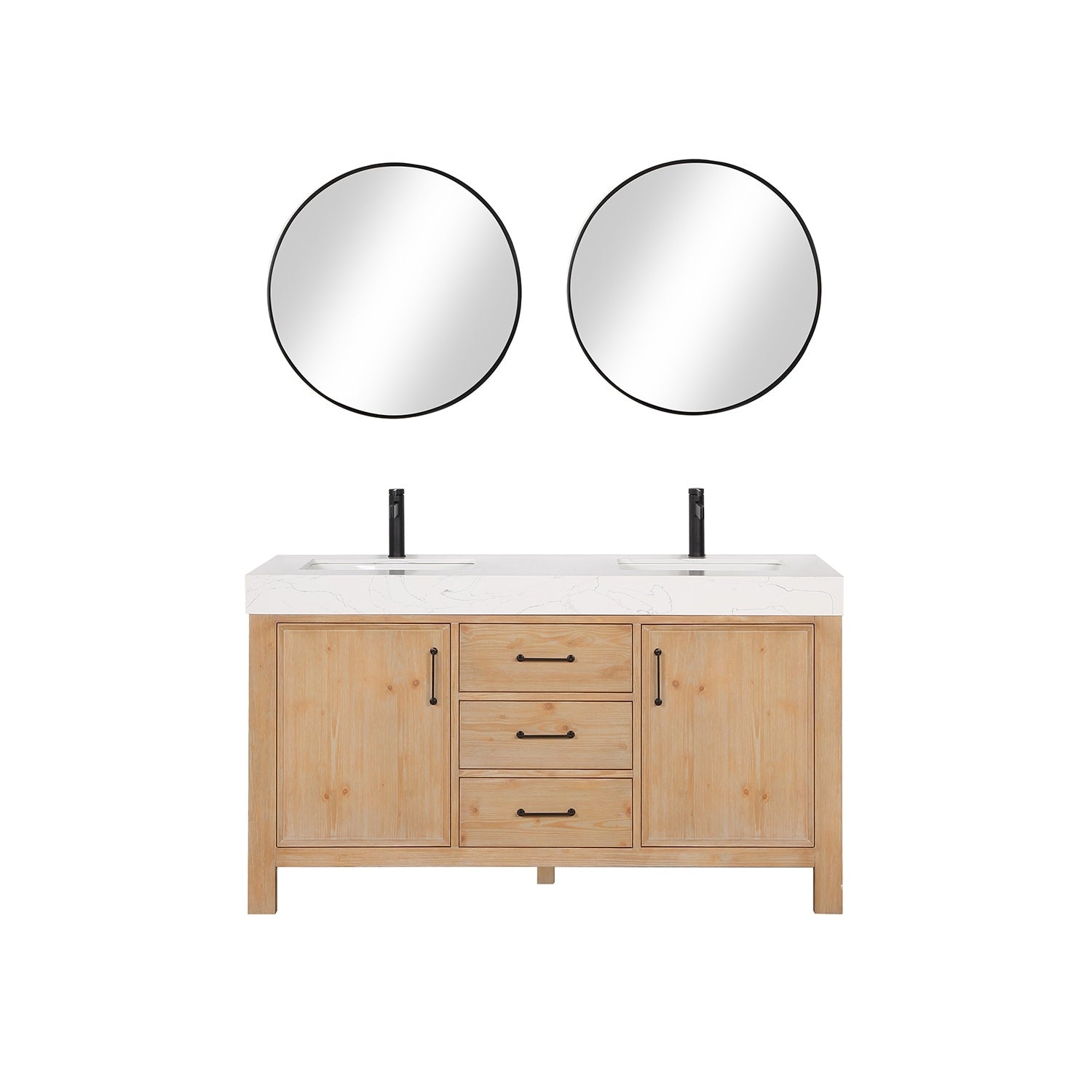 Miseno Mv 703860M Le N 60 Free Standing Double Basin Vanity Set With