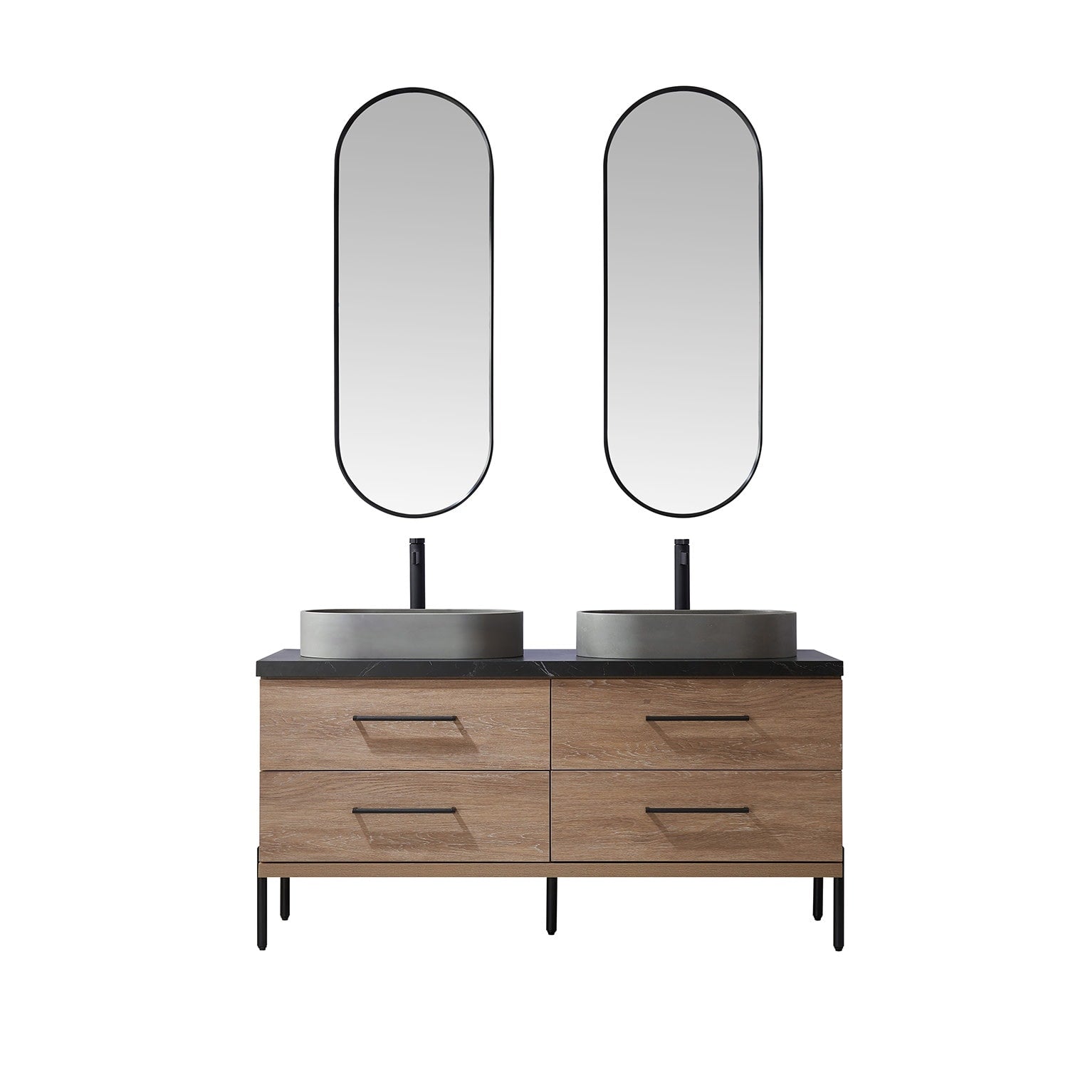 Miseno Mv 705160O Trento 60 Free Standing Double Basin Vanity Set