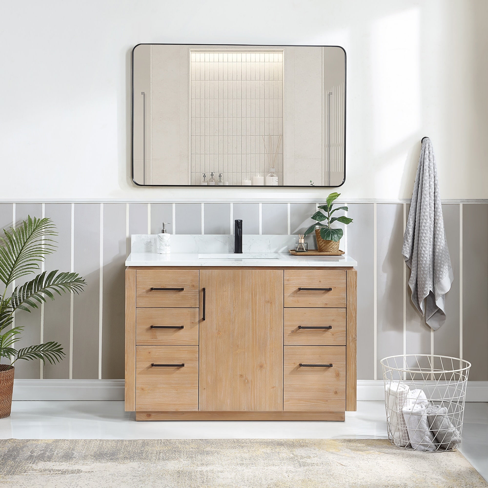 Miseno Mv 705748 San 48 Free Standing Single Basin Vanity Set With