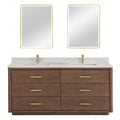 Miseno Mv 706572 Porto 72 Free Standing Double Basin Vanity Set With