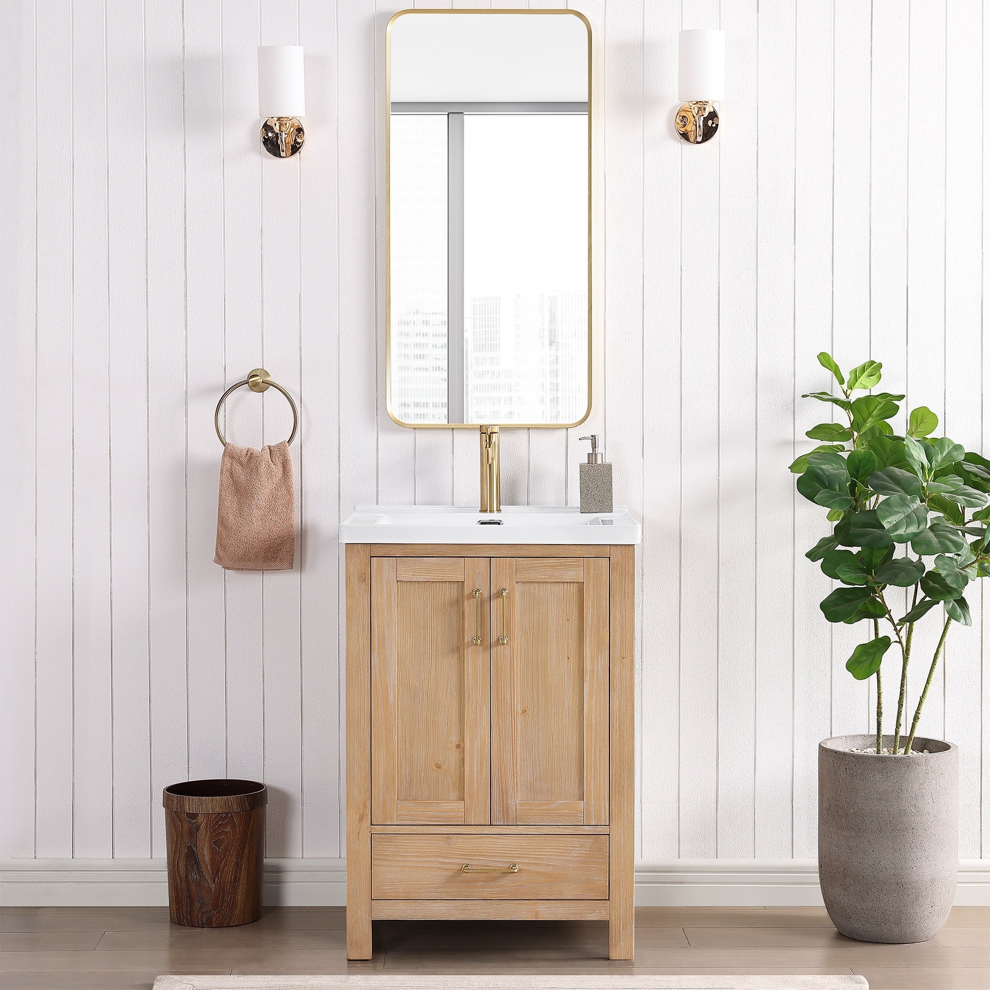 Miseno Mv 723024 Gela 24 Free Standing Single Basin Vanity Set With