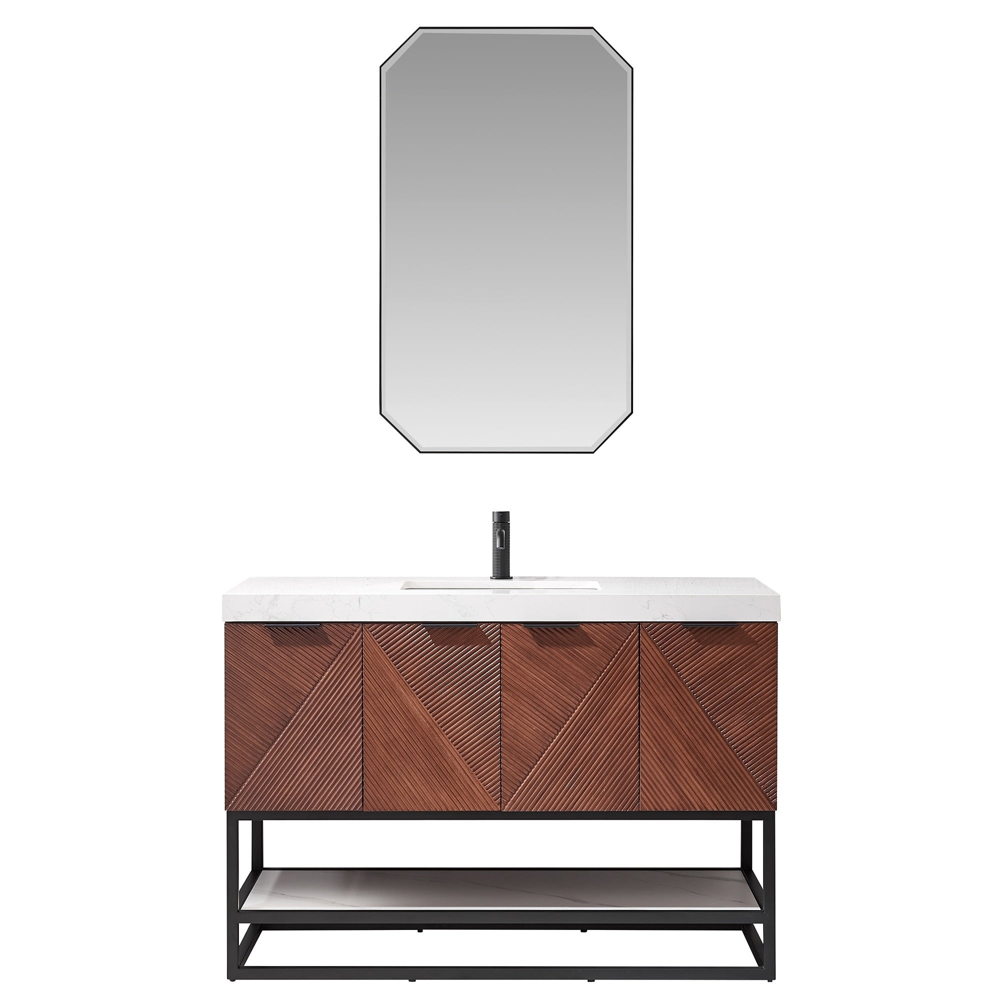 Miseno Mv Maho48B Gwt Mahon 48 Free Standing Single Basin Vanity Set