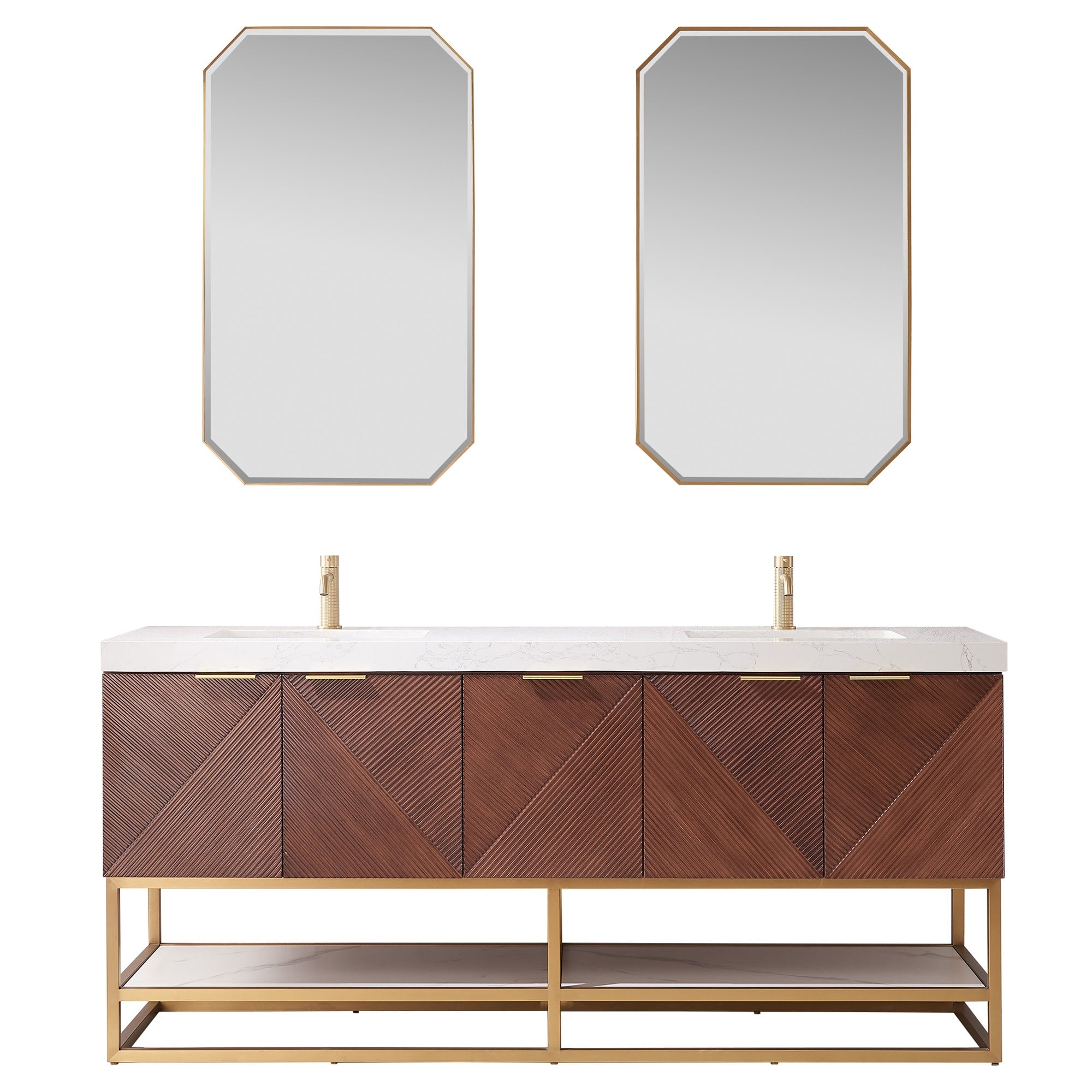 Miseno Mv Maho72G Gwt Mahon 72 Free Standing Double Basin Vanity Set
