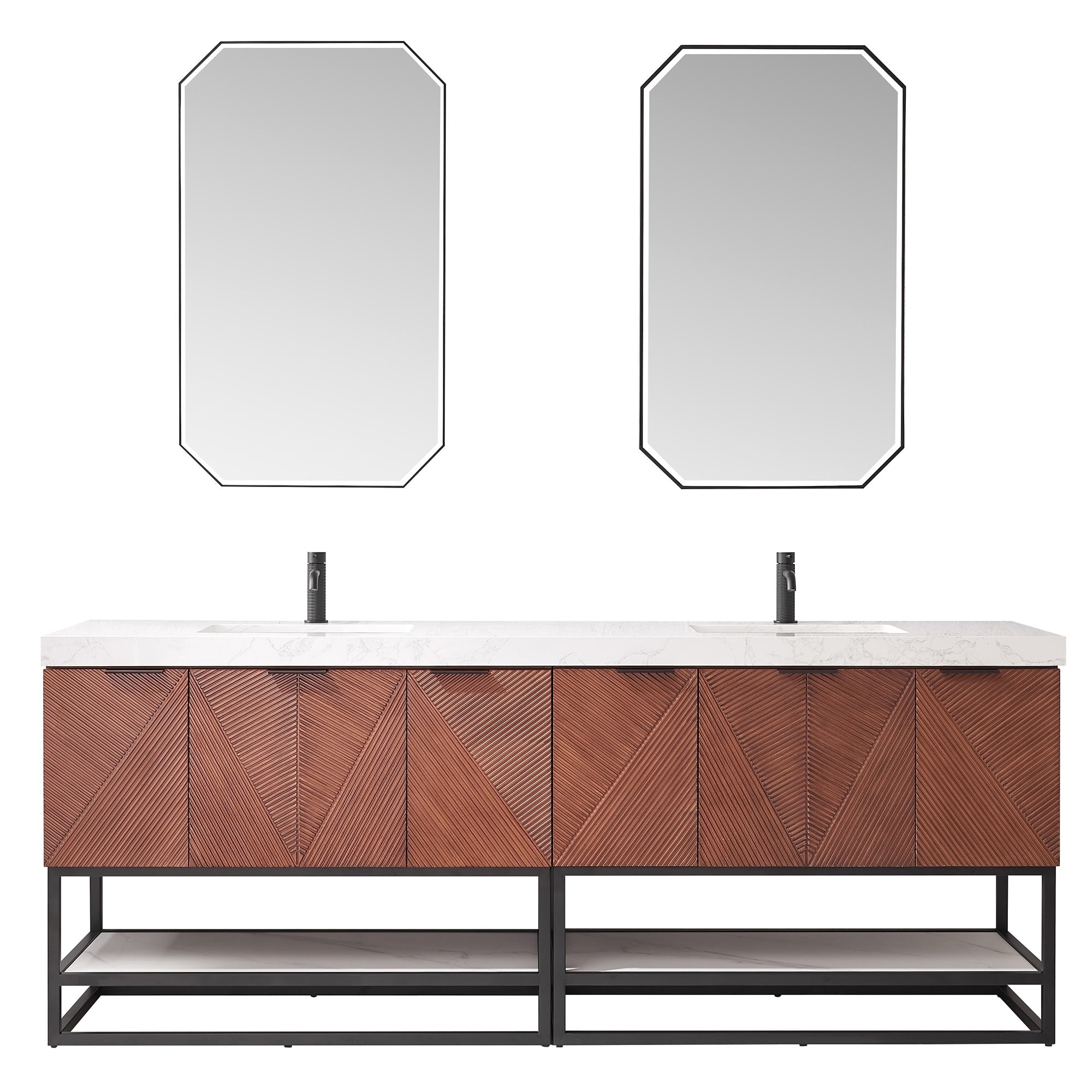 Miseno Mv Maho84B Gwt Mahon 84 Free Standing Double Basin Vanity Set