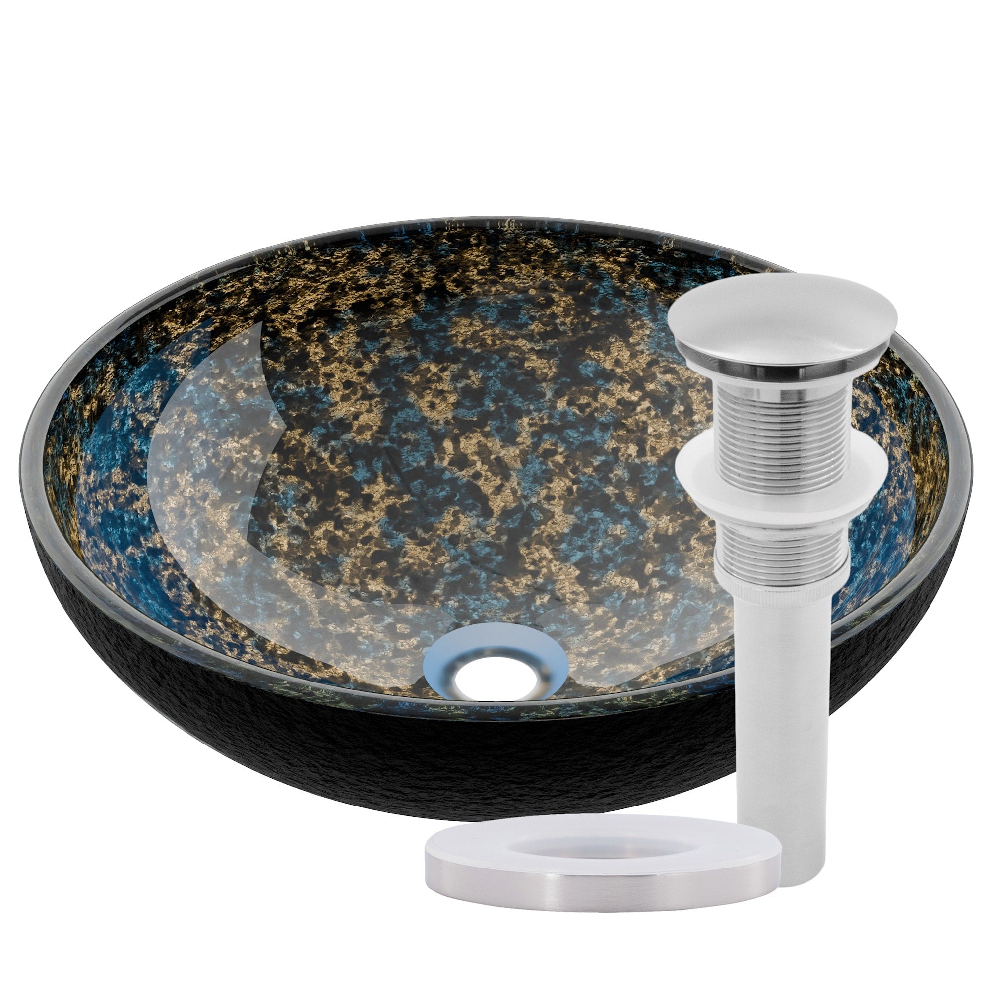 Miseno Mvs Nohp G027 Distorto 16 1 2 Circular Glass Vessel Bathroom