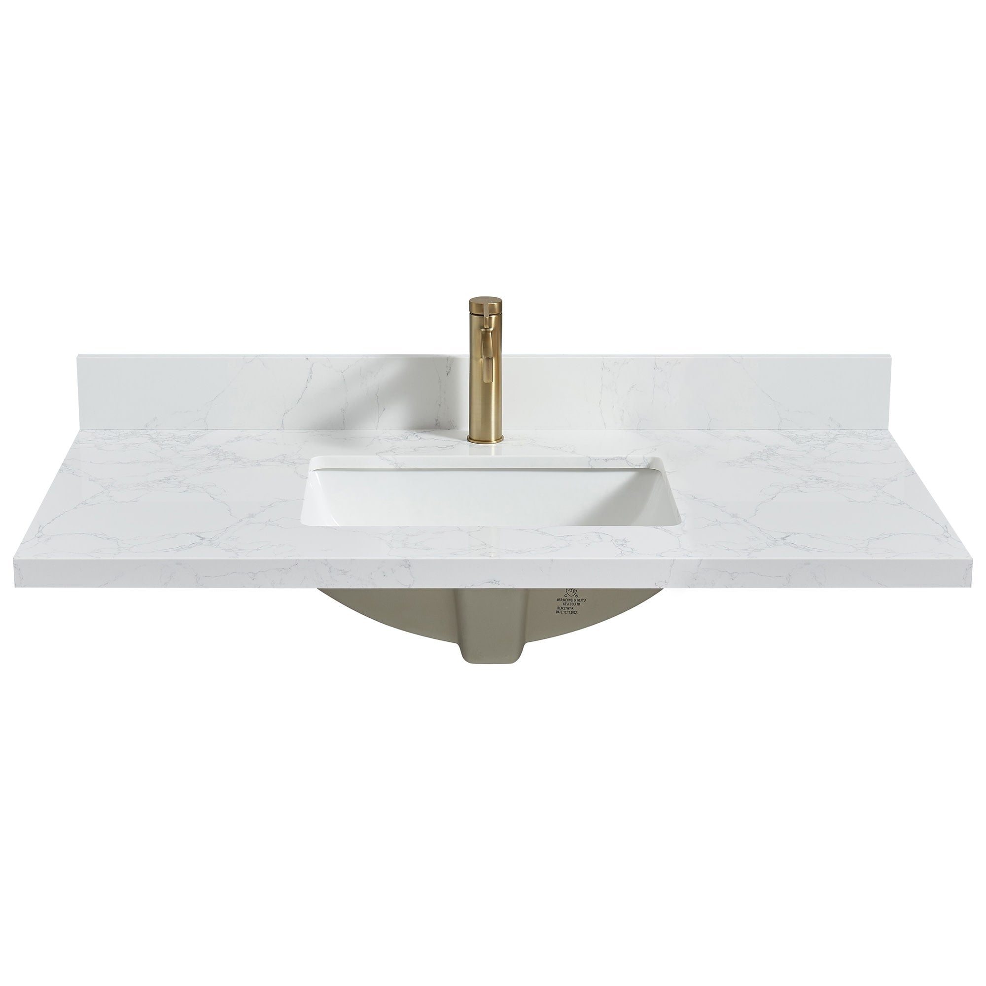 Miseno Mvt Mala43 Malaga 43 Stone Vanity Top With Backsplash And