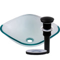 Miseno Mno 7108 Square 16 1 2In Tempered Glass Vessel Bathroom Sink