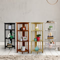 Mission 4 Shelf Corner Folding Wood Bookcase