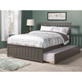 Mission Bed With Matching Footboard And Twin Extra Long Trundle