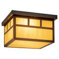 Vaxcel Mission 12 Outdoor Ceiling Light Burnished Bronze