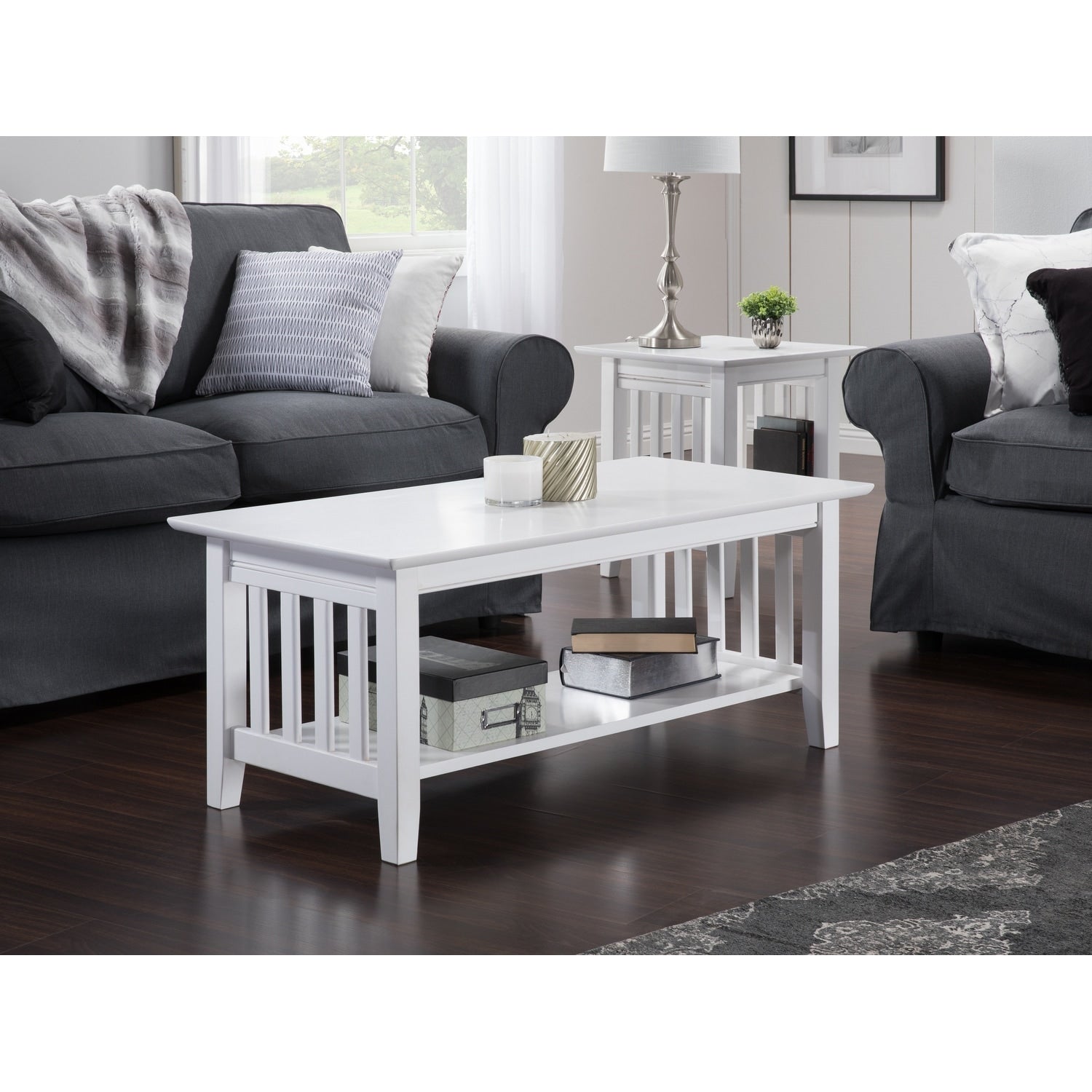 Mission Coffee Table White