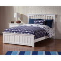 Mission Full Bed With Matching Foot Board In White
