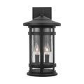 Mission Hills 2 Light Black Outdoor Wall Lantern