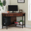 Mission Oak Wood Corner Writing Computer Desk