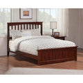 Mission Queen Bed With Matching Foot Board In Walnut