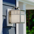 Vaxcel Mission 7 Outdoor Wall Light Stainless Steel