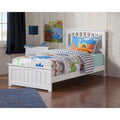 Mission Twin Bed With Matching Foot Board In White