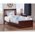 Mission Twin Bed With Matching Foot Board In Walnut