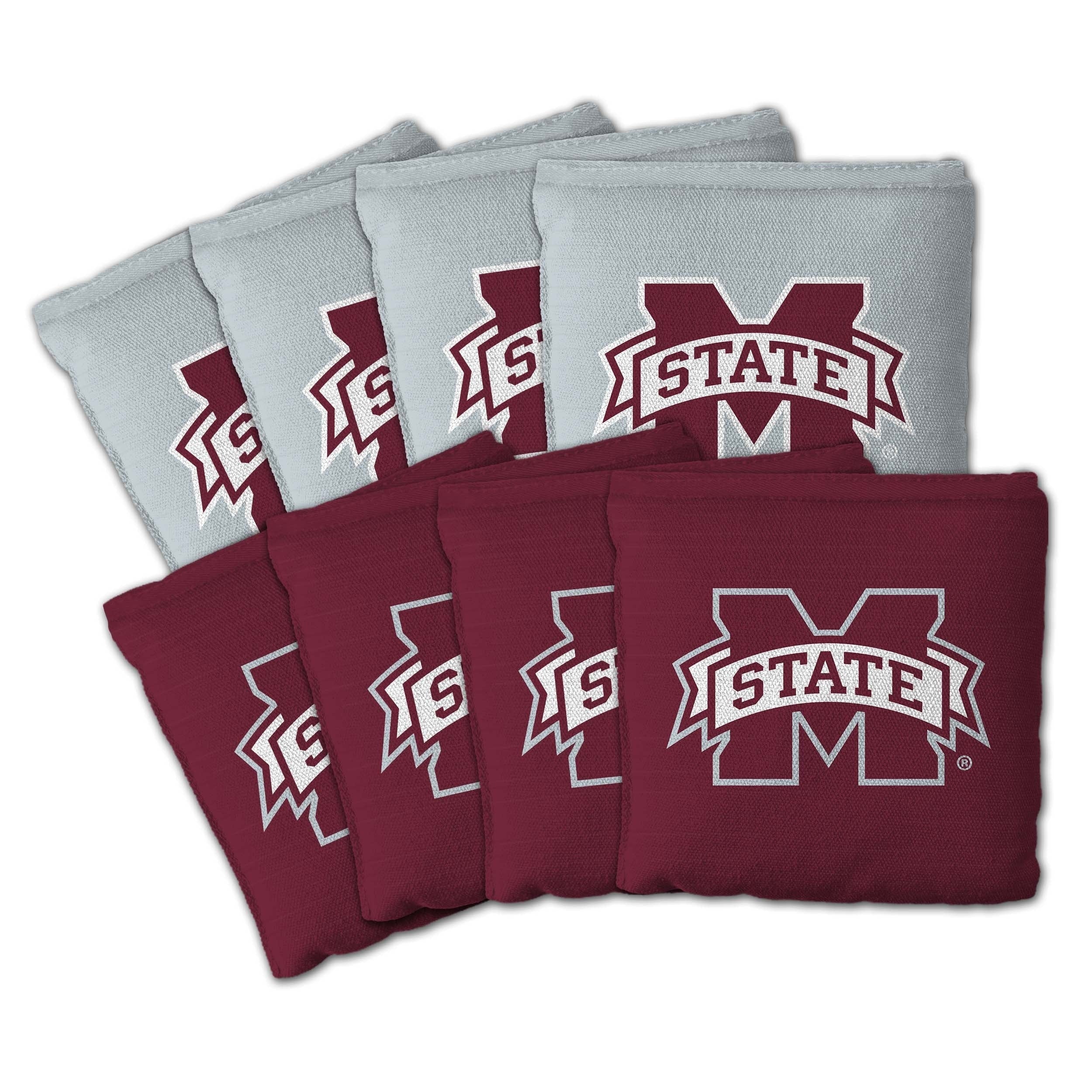 Mississippi State Bulldogs Ncaa Dual Sided Pro Stop Slide Cornhole Bags