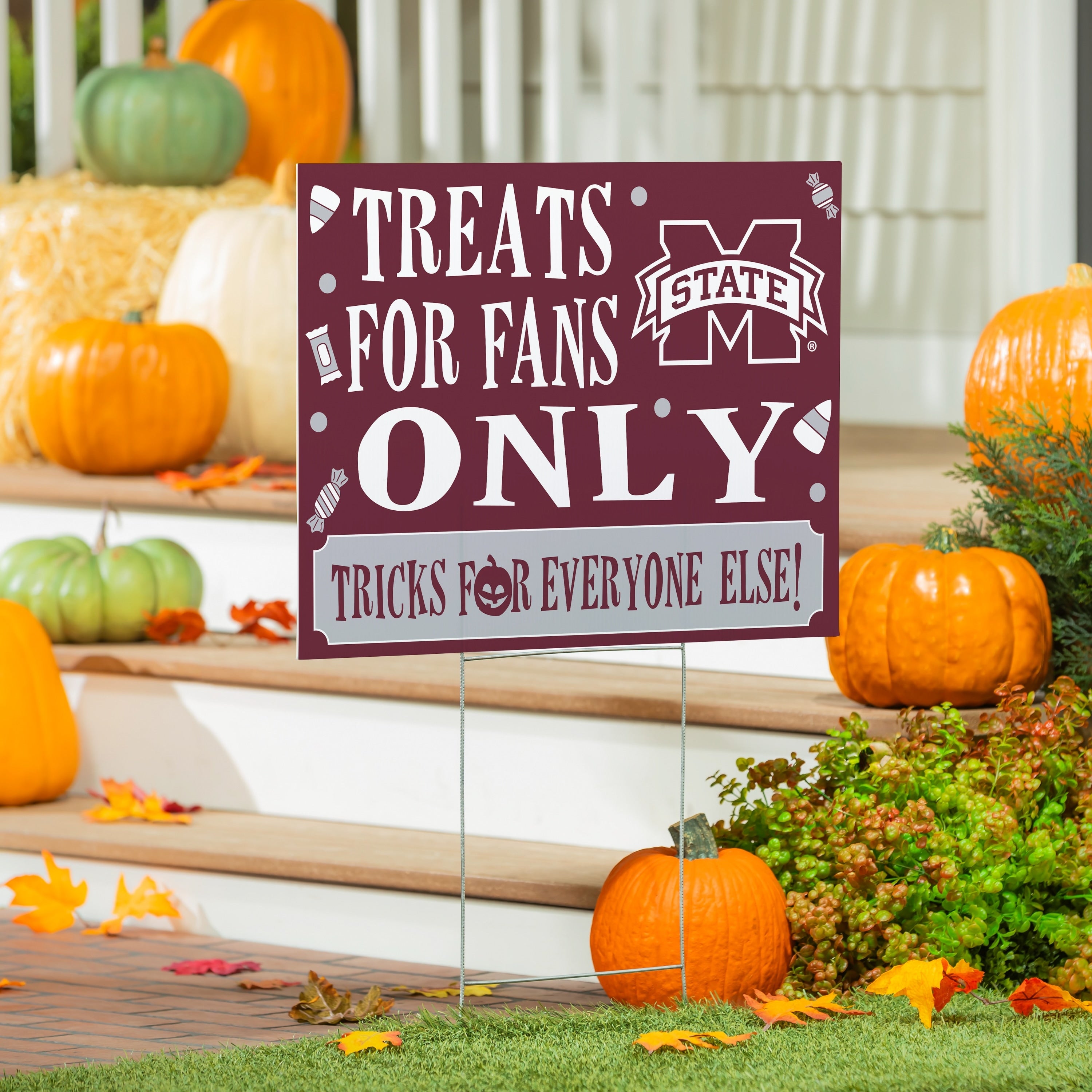 Mississippi State University Yard Sign Halloween Treats For Fans