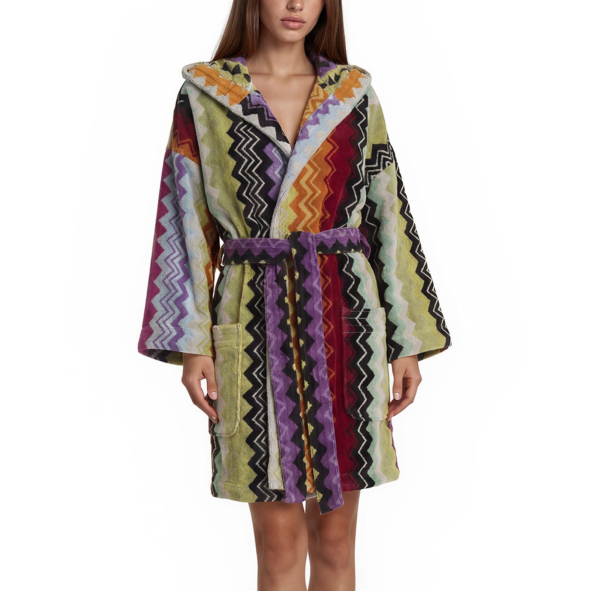 Missoni Giacomo Short Hooded Bathrobe