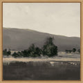 Misty Hillside With Dark Trees I By Pi Studio Framed Canvas Wall Art