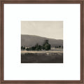 Misty Hillside With Dark Trees I By Pi Studio Wood Framed Wall Art Print