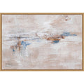 Misty Horizon Subtle Brushstrokes Ii By J L Design Framed Canvas Wall Art Print