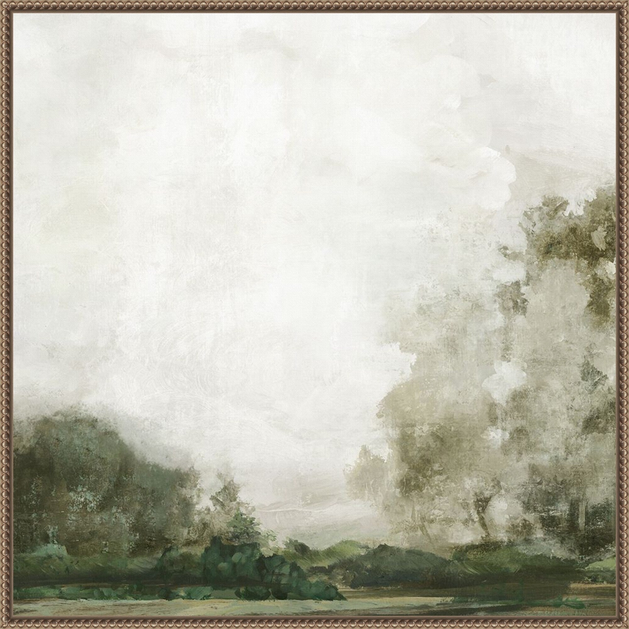 Misty Morning Over The Trees By Pi Studio 30 X 30 In. Framed Canvas Wall Art Print