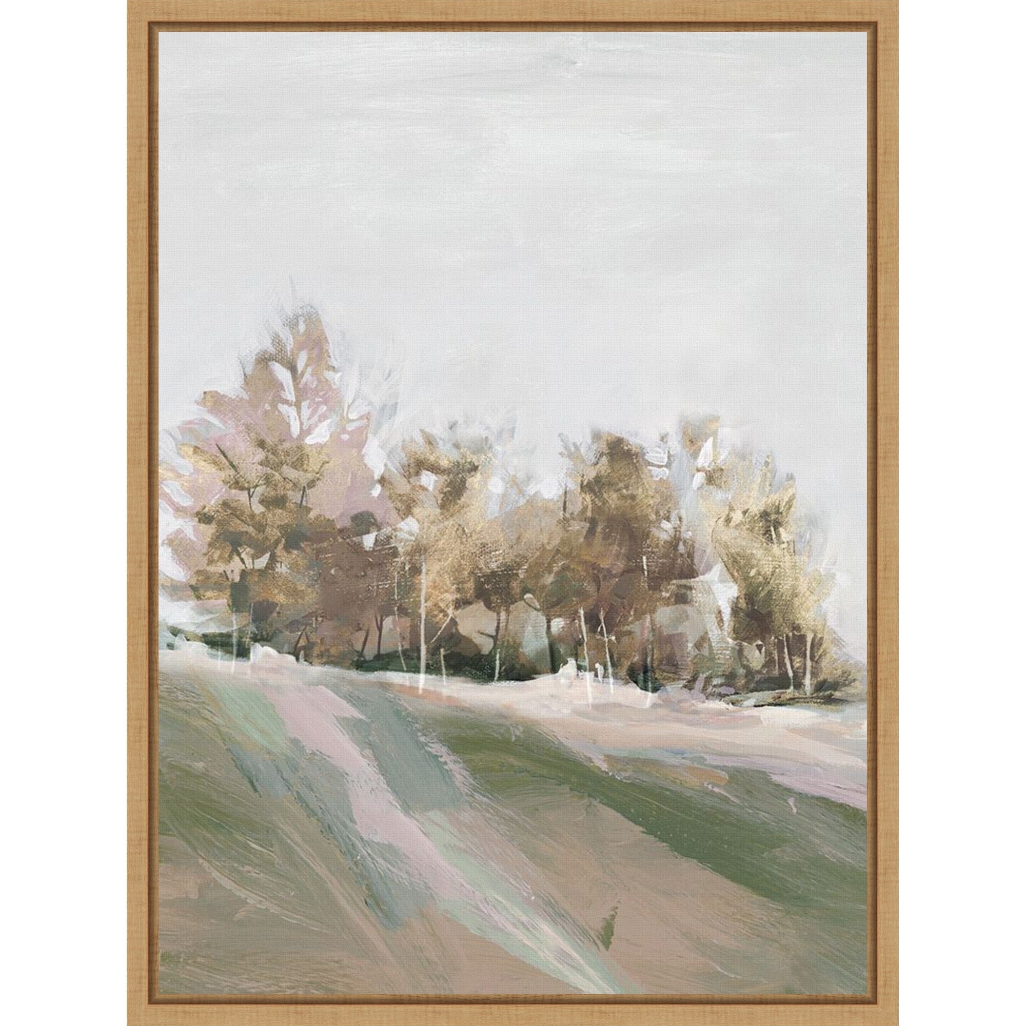 Misty Woodland Horizon By Pi Studio Framed Canvas Wall Art Print