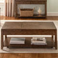 Mitchell Nutmeg Castered Lift Top Cocktail Table