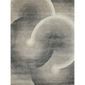 Mitomo Hand Tufted Wool Bamboo Silk Charcoal Ivory Area Rug