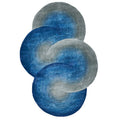 Mitomo Hand Tufted Wool Bamboo Silk Gray Blue Area Rug 5 X 7 Shape