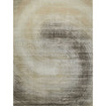 Mitomo Hand Tufted Wool Bamboo Silk Taupe Area Rug