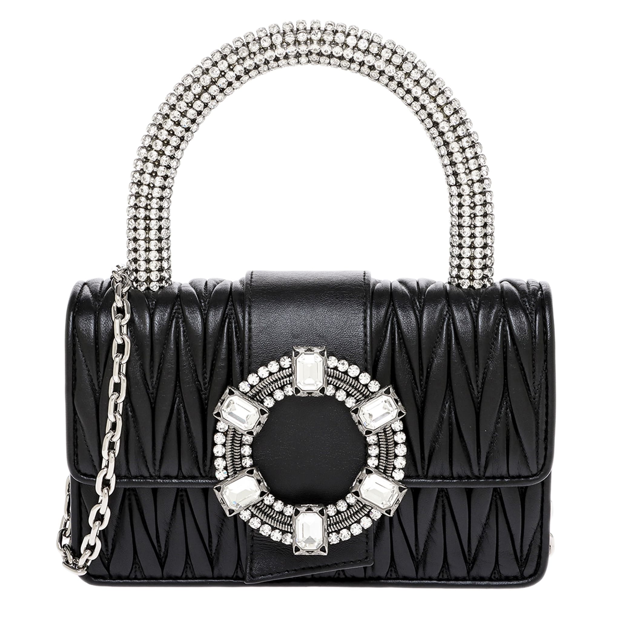 Miu Miu Crystal Embellished Top Handle Bag