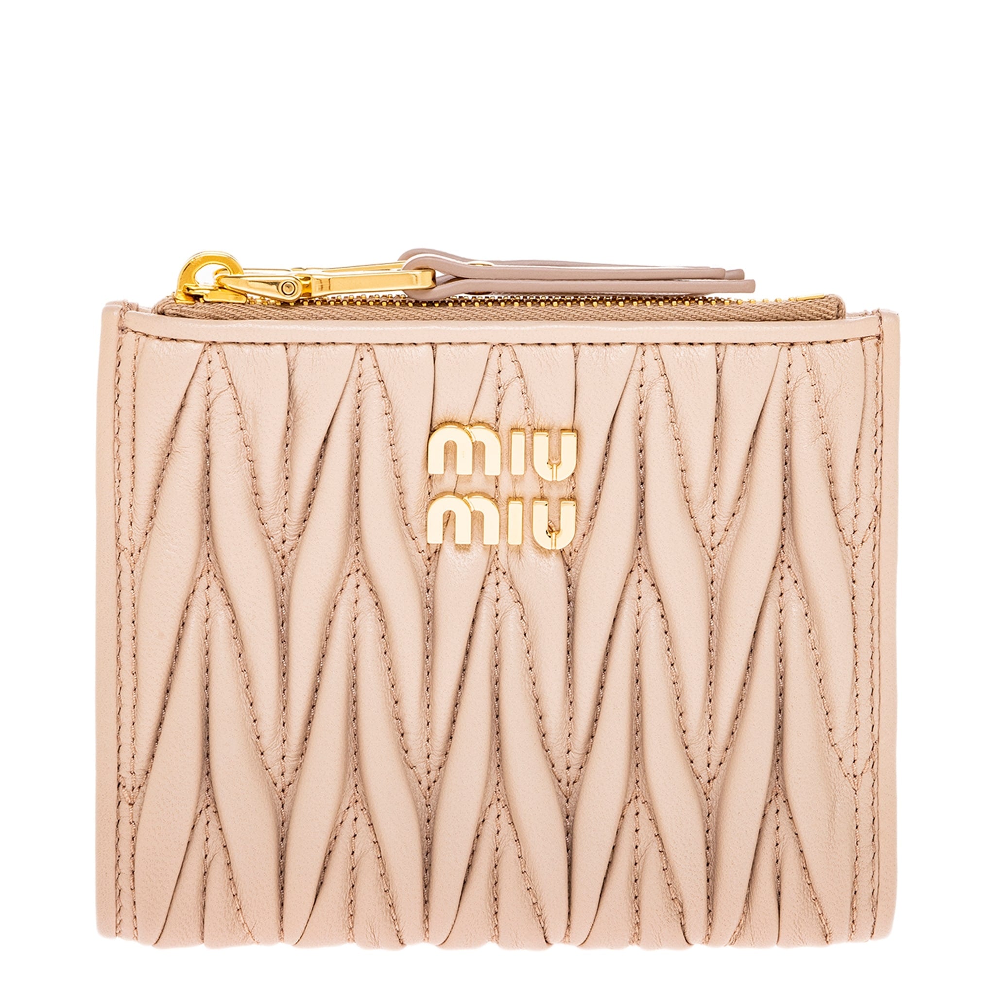 Miu Miu Small Matelass Leather Wallet